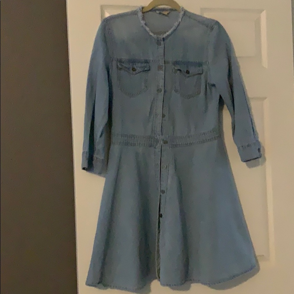 Gap Fit and flare jean  dress